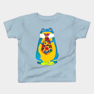 Psychedelic Hippie Frog Kids T-Shirt